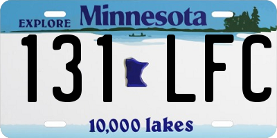 MN license plate 131LFC