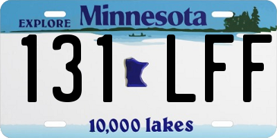 MN license plate 131LFF