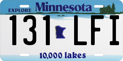 MN license plate 131LFI