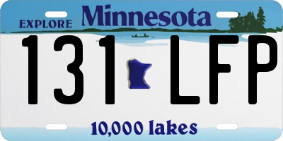 MN license plate 131LFP