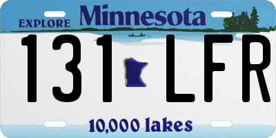 MN license plate 131LFR