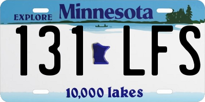 MN license plate 131LFS