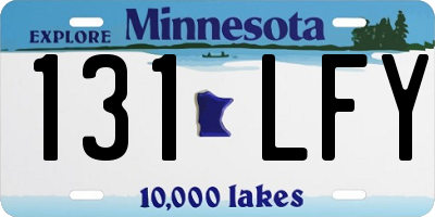 MN license plate 131LFY