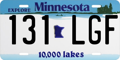 MN license plate 131LGF