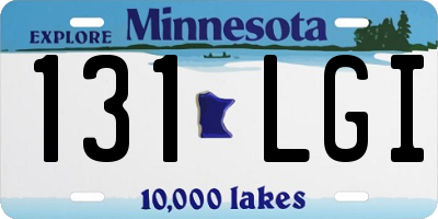 MN license plate 131LGI