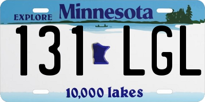 MN license plate 131LGL