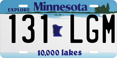 MN license plate 131LGM