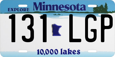 MN license plate 131LGP