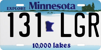 MN license plate 131LGR