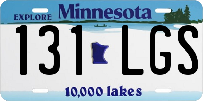 MN license plate 131LGS