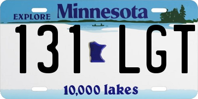MN license plate 131LGT