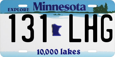 MN license plate 131LHG
