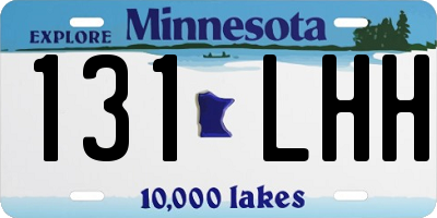 MN license plate 131LHH