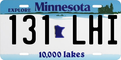 MN license plate 131LHI