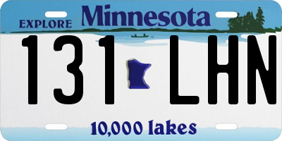 MN license plate 131LHN