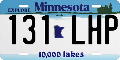MN license plate 131LHP