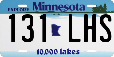 MN license plate 131LHS