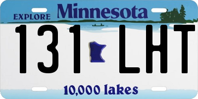 MN license plate 131LHT