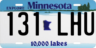 MN license plate 131LHU