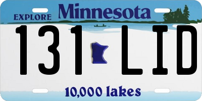MN license plate 131LID