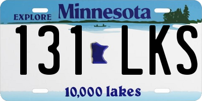 MN license plate 131LKS