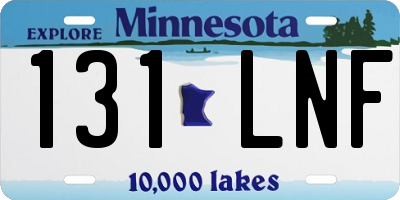 MN license plate 131LNF
