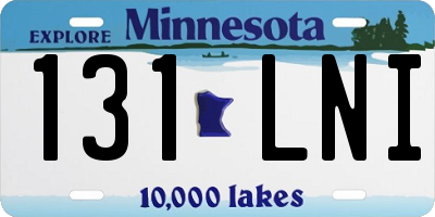 MN license plate 131LNI