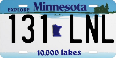 MN license plate 131LNL