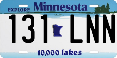 MN license plate 131LNN