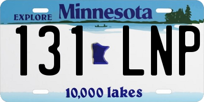 MN license plate 131LNP