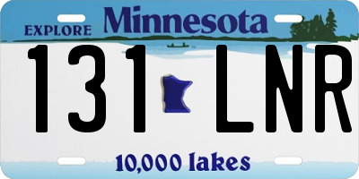 MN license plate 131LNR