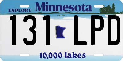 MN license plate 131LPD