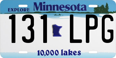 MN license plate 131LPG