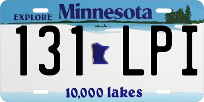 MN license plate 131LPI