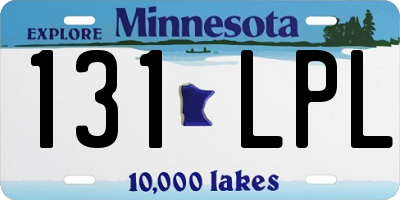 MN license plate 131LPL
