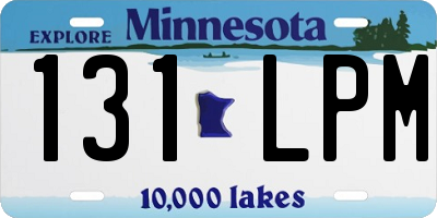MN license plate 131LPM