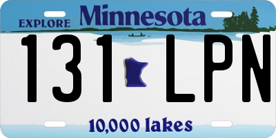 MN license plate 131LPN