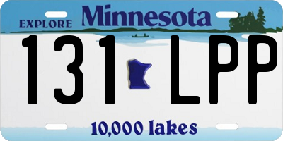 MN license plate 131LPP