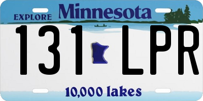 MN license plate 131LPR