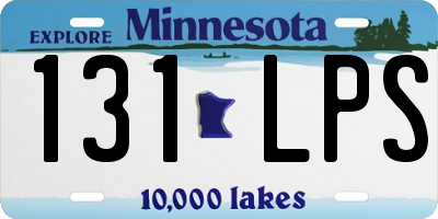 MN license plate 131LPS