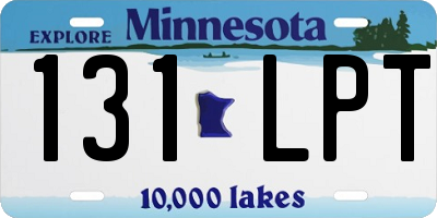MN license plate 131LPT