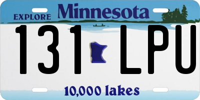MN license plate 131LPU