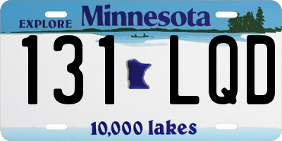 MN license plate 131LQD