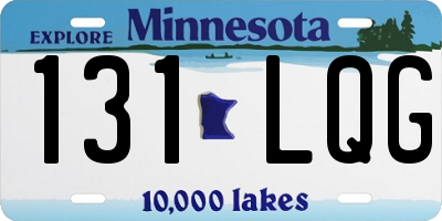MN license plate 131LQG