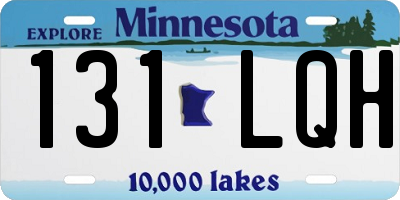 MN license plate 131LQH