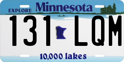 MN license plate 131LQM