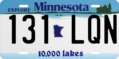 MN license plate 131LQN