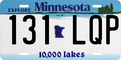 MN license plate 131LQP