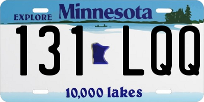 MN license plate 131LQQ