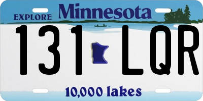 MN license plate 131LQR